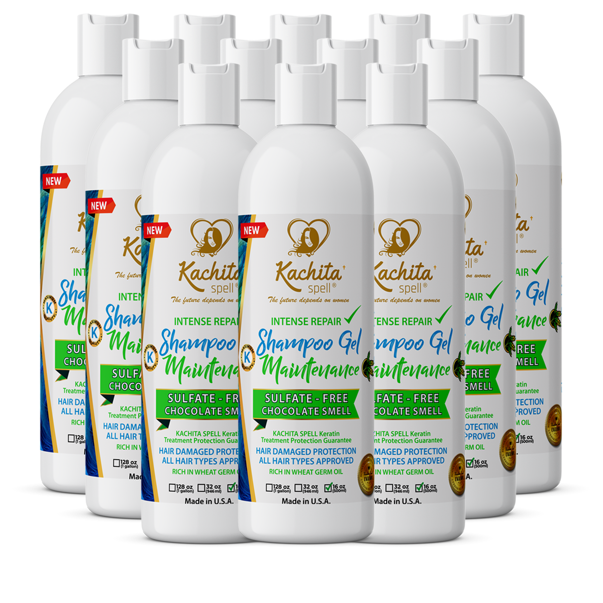 12 Pack Shampoo & Conditioner K-Shield 16oz