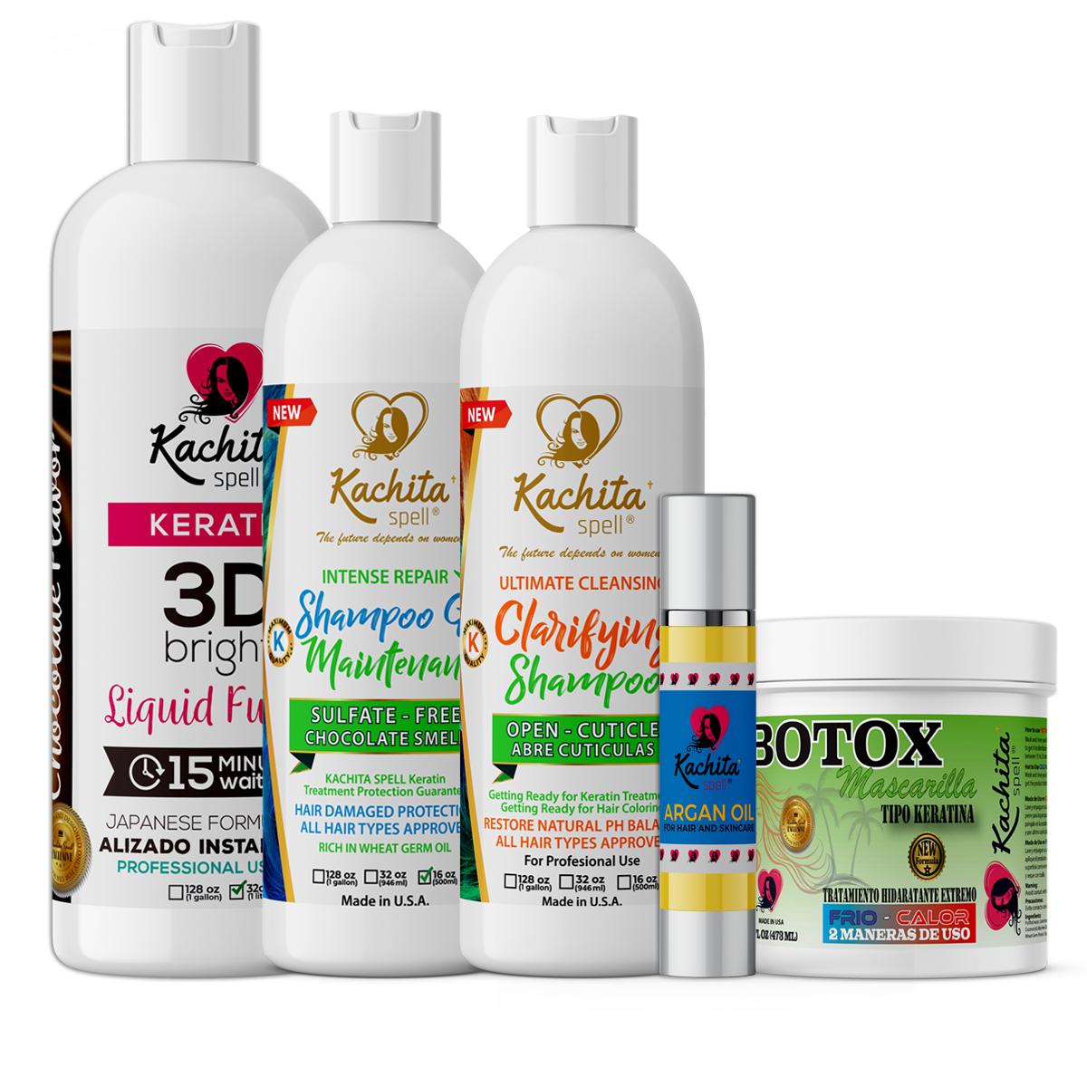 Tratamiento alisador perfecto para el cabello con Keratin 3D Bright Liquid Fusion 32oz