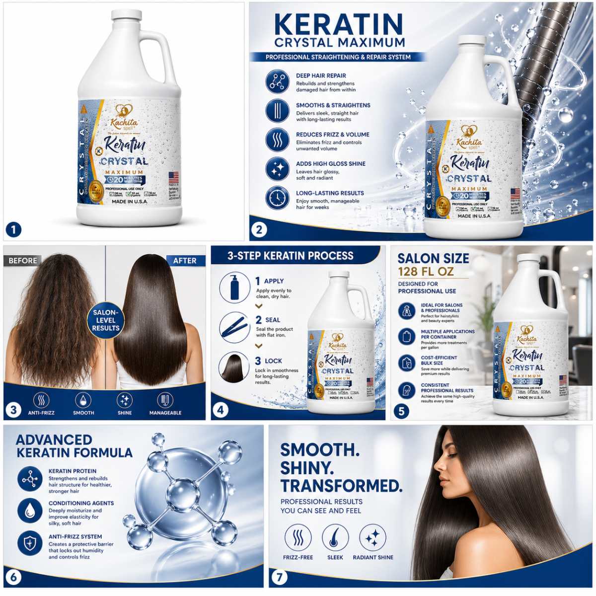 Cristal de queratina líquido Maximum Kachita Spell 128 fl oz