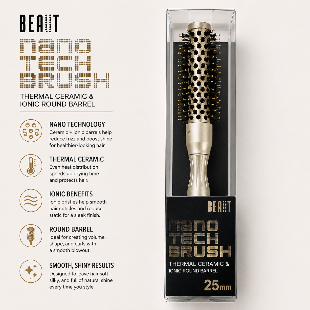 BEAUT Nano Tech Brush 25mm