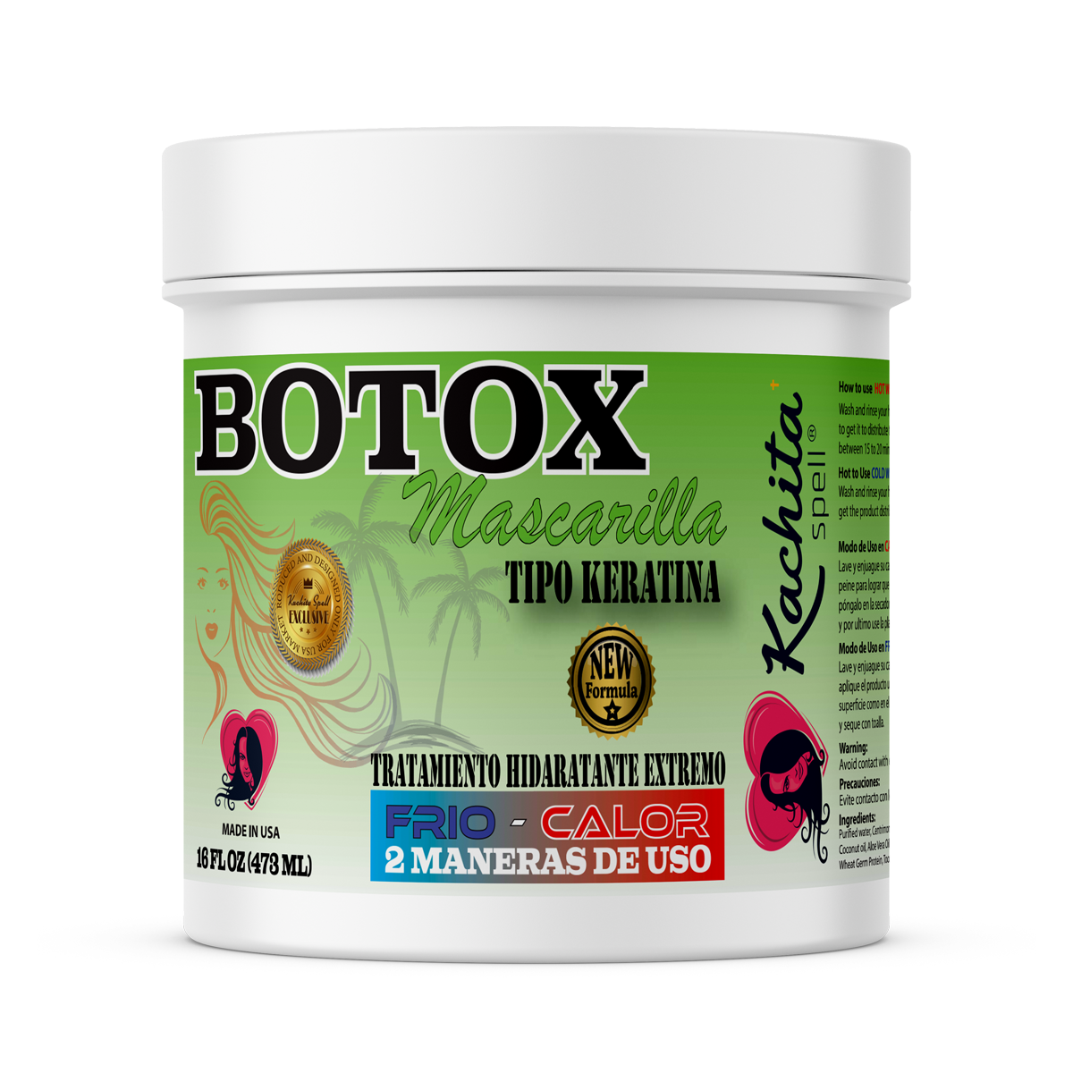 Hair Botox 16oz Hair Treatment Capillary Rejuvenating System Formaldehyde Free Extreme Moisture Treatment