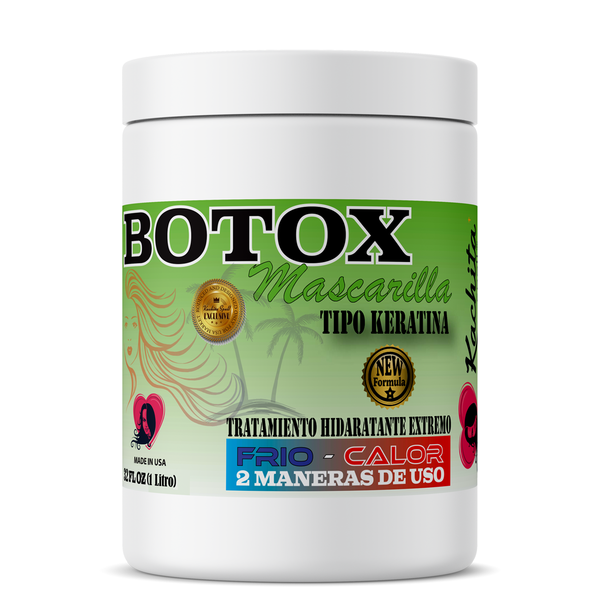 Tratamiento capilar con bótox de 32 oz, sistema de rejuvenecimiento capilar, tratamiento de hidratación extrema sin formaldehído