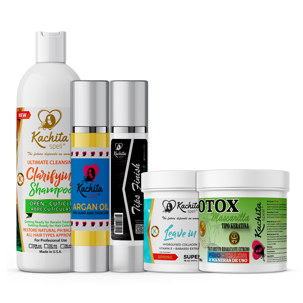 Tratamiento intensivo reparador capilar + crema sin aclarado + champú Clarify K-Ready