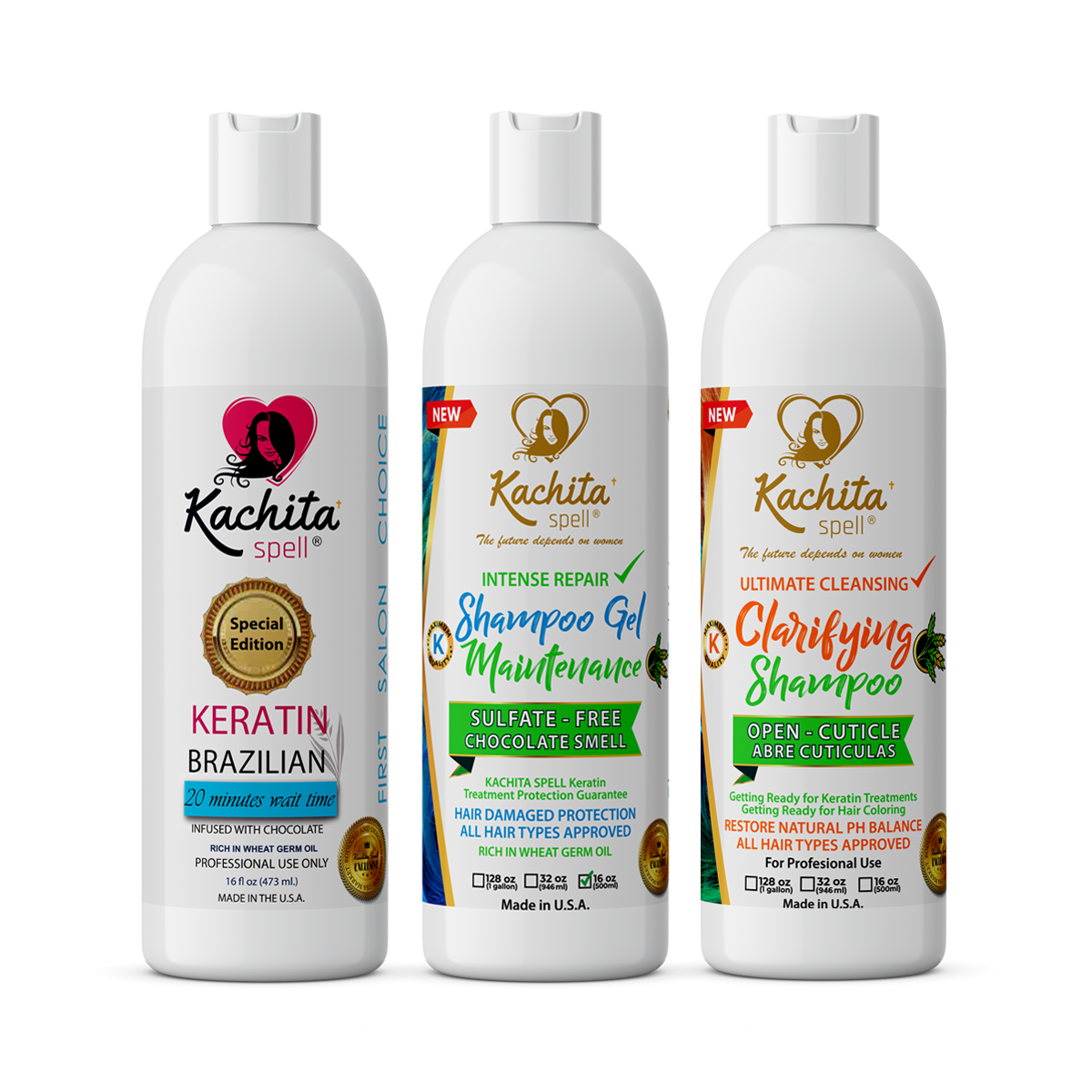 Treatment Keratin Special Edition Chocolate 16oz + Shampoo Clarify + Shampoo Gel Maintenance