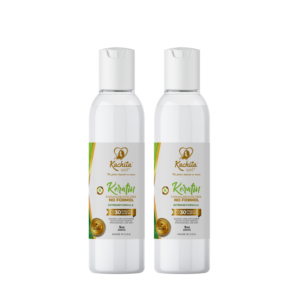 2 x Keratin Formaldehyde Free Extreme Formula 8 floz