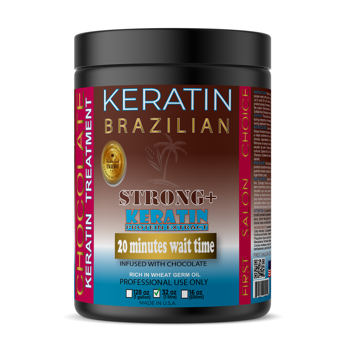 Edición Keratin Chocolate Strong+ de 32 oz