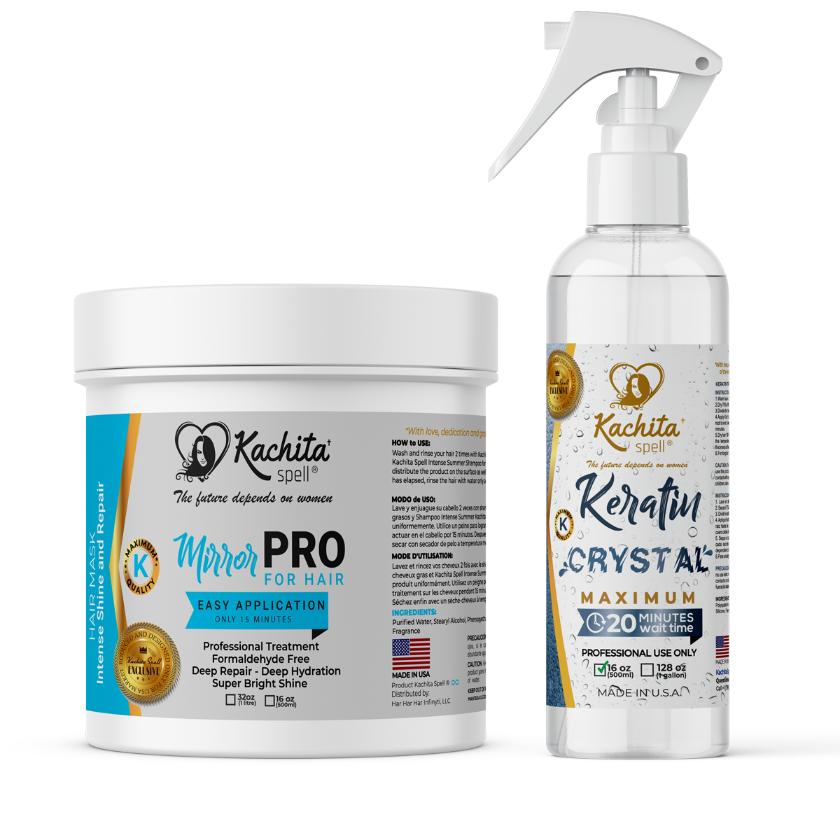 MirrorPRO + Keratin Crystal Máximo 16oz Kachita Spell