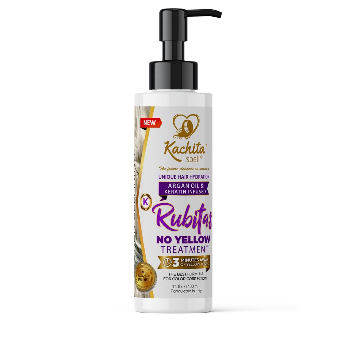 Purple Shampoo Toning Balance No Yellow Rubitas 350ml