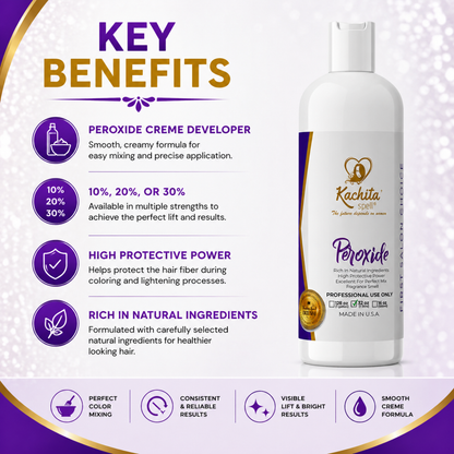 Revelador en crema con peróxido Kachita Spell, 1 paquete, 30 %
