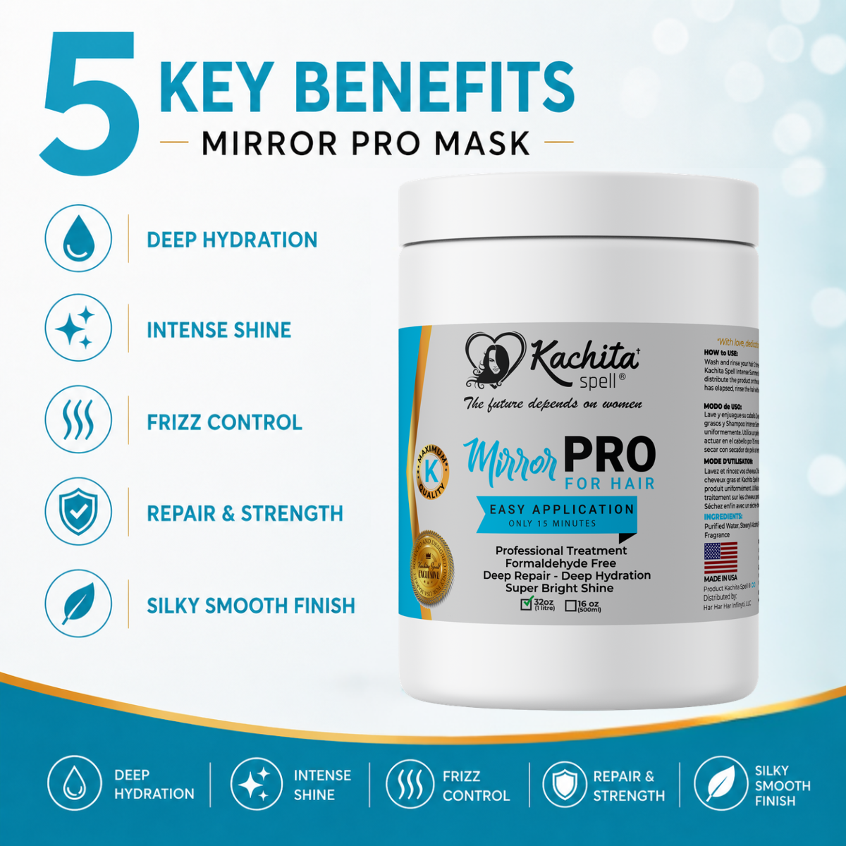 MirrorPRO 32 floz Mask Kachita Spell Super Gloss and Shine