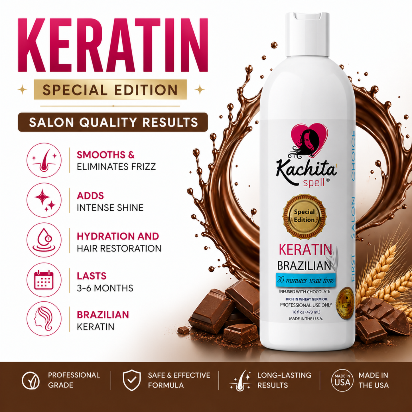 Edición especial de queratina, 16 oz