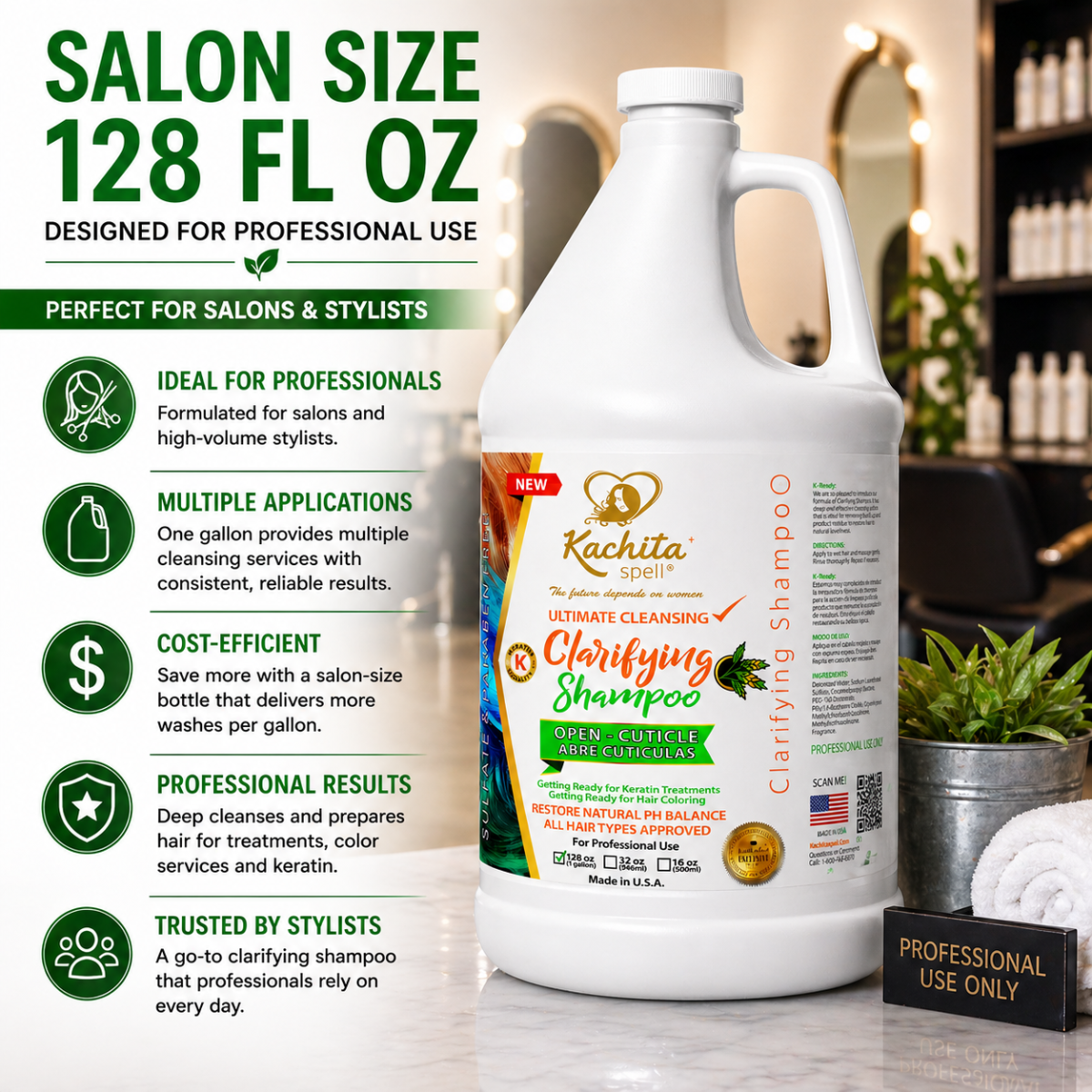 Champú clarificante K-Ready 128 fl oz