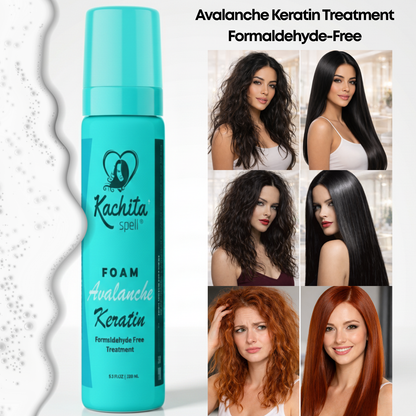 New Keratin Avalanche Mousse Foam Hair Straightening Treatment Formaldehyde Free