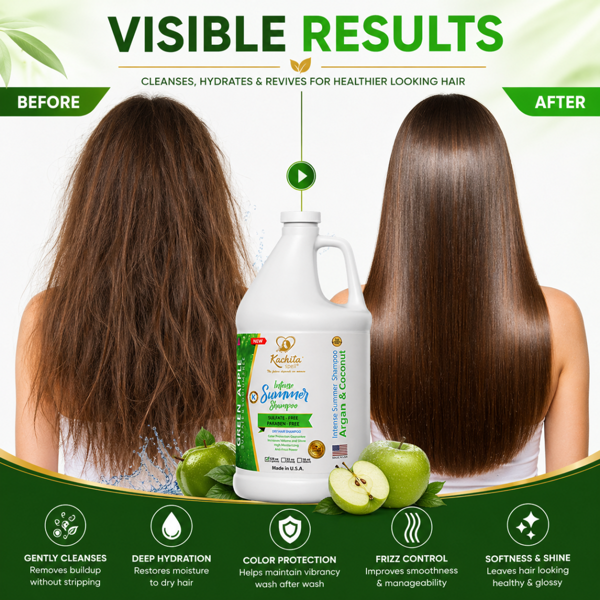 Shampoo Intense Summer Sulfate 128 floz