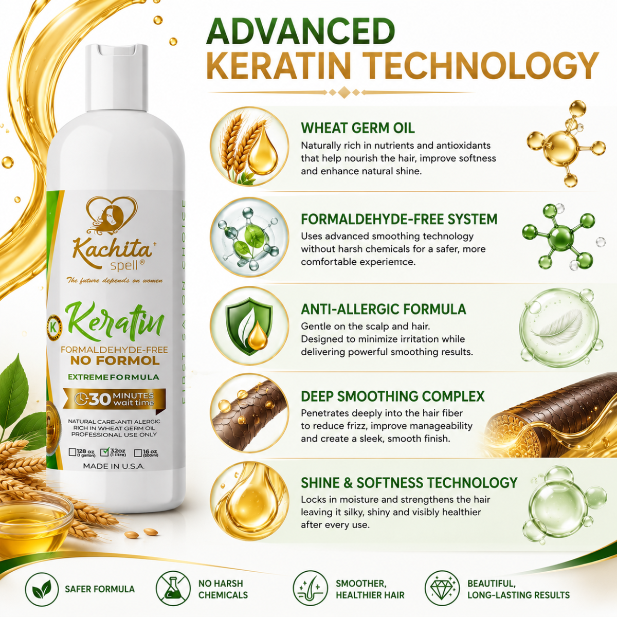 Keratin Formaldehyde Free Extreme Formula 32oz