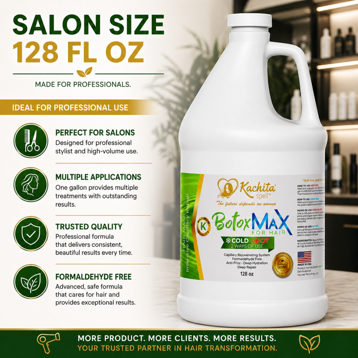 Sistema de rejuvenecimiento capilar BotoxMax 128 fl oz Tratamiento sin formaldehído