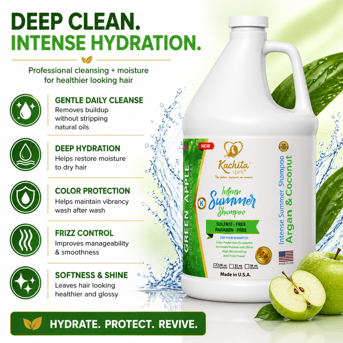 Shampoo Intense Summer Sulfate 128 floz