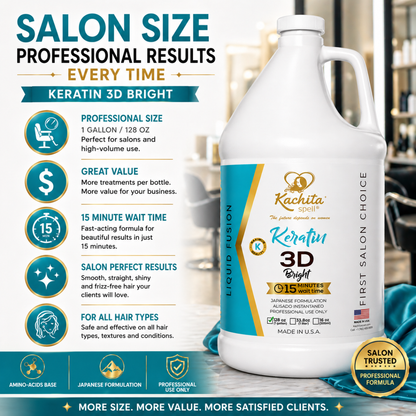 Keratin 3D Bright Liquid Fusion 128 floz