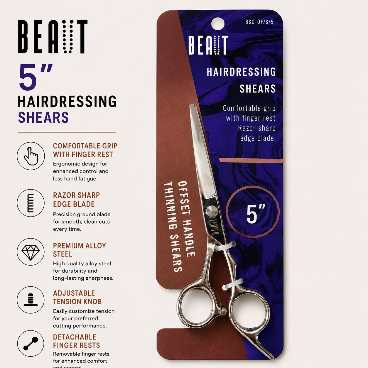 BEAUT 5” Hairdressing Shears