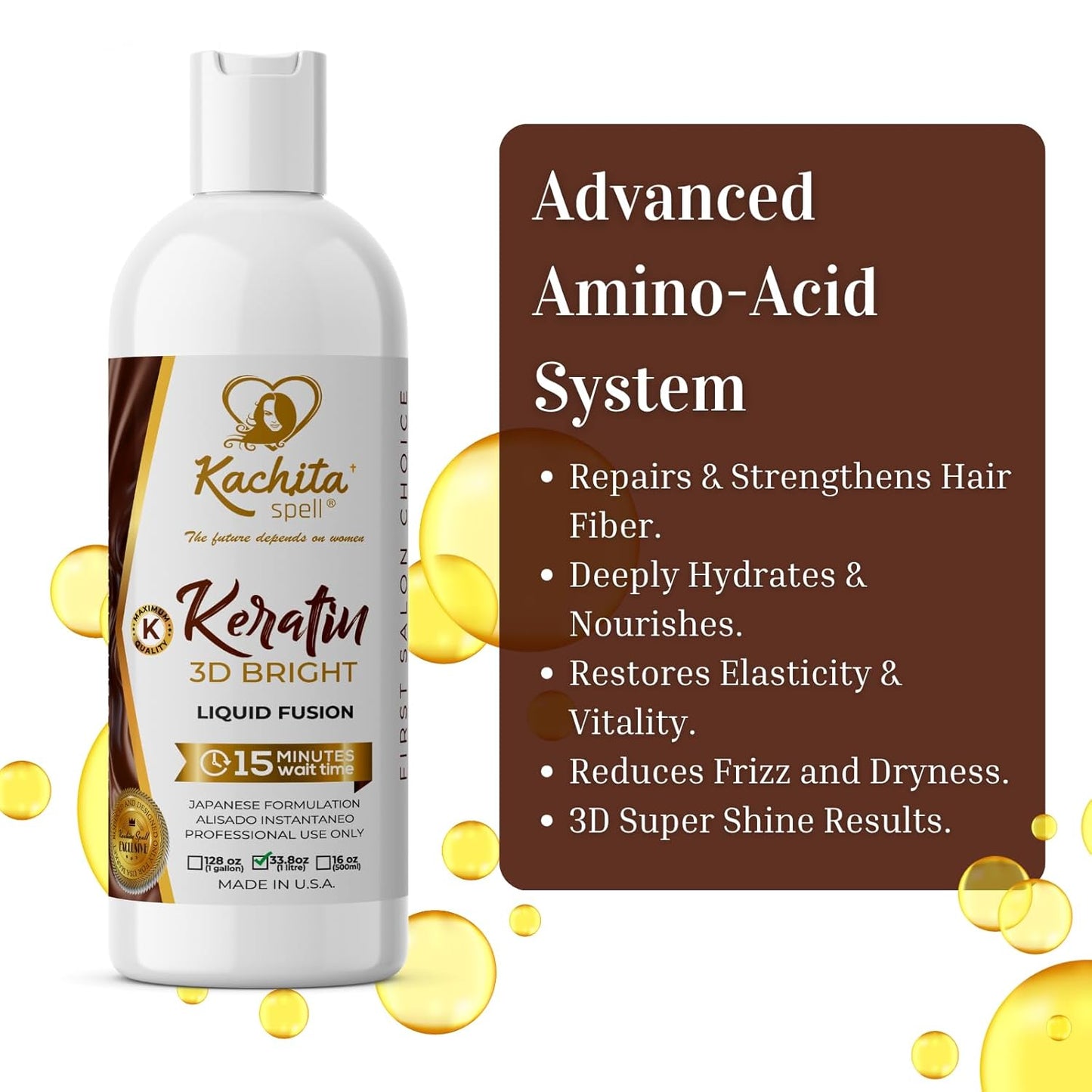 Keratin 3D Bright Liquid Fusion 33.8oz