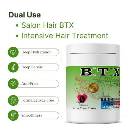 Tratamiento capilar con bótox de 32 oz, sistema de rejuvenecimiento capilar, tratamiento de hidratación extrema sin formaldehído