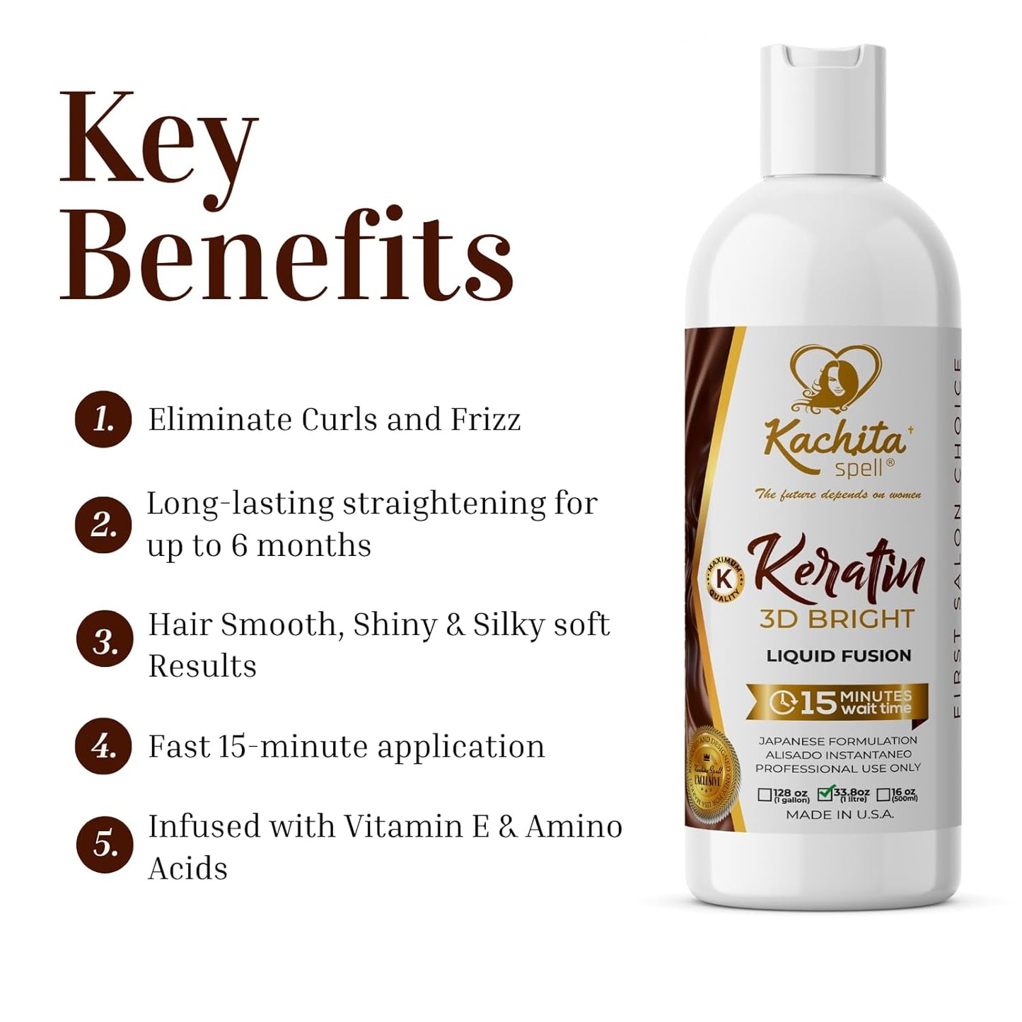 Keratin 3D Bright Liquid Fusion 33.8oz