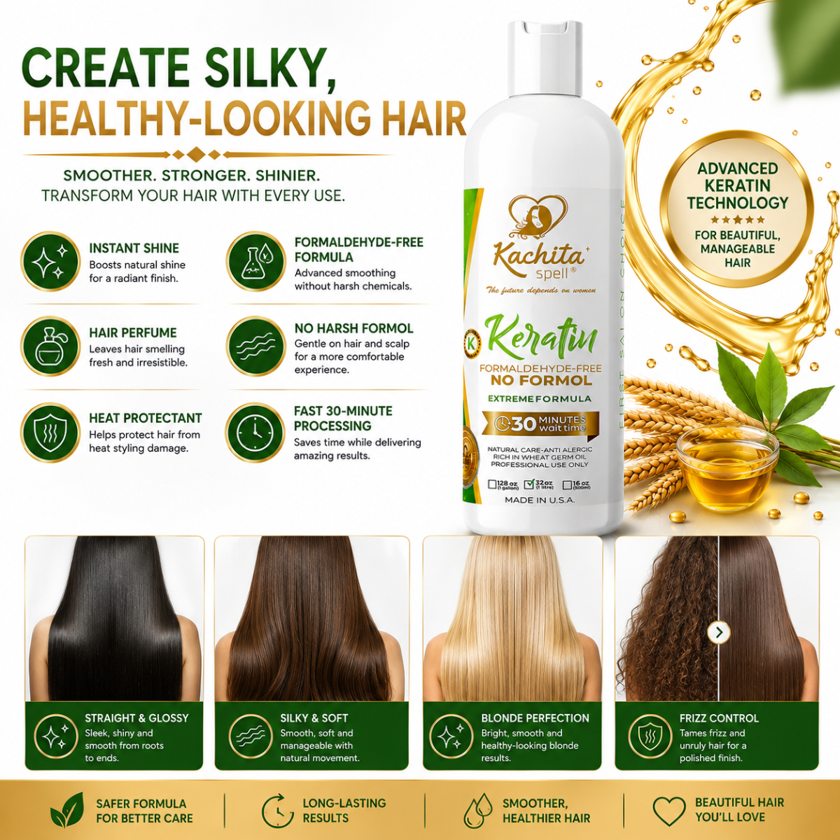 Keratin Formaldehyde Free Extreme Formula 32oz