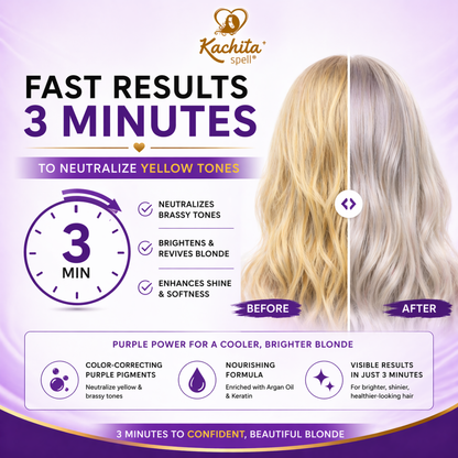 Purple Shampoo Toning Balance No Yellow Rubitas 350ml