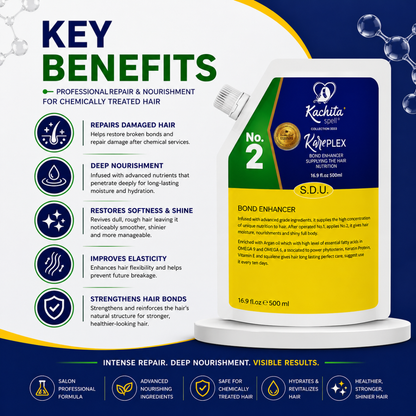 Kachita Spell KarePLEX Bond No2 Bond Enhancer Supplying the Hair Nutrition Enriched with Argan Oil Perfector 500 ml