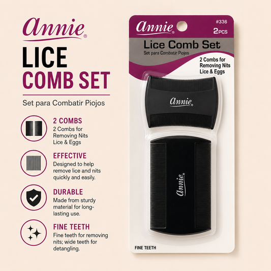 Annie Lice Comb Set – 2 Piece