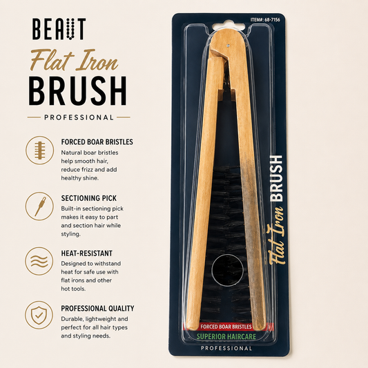 BEAUT Flat Iron Brush Professional