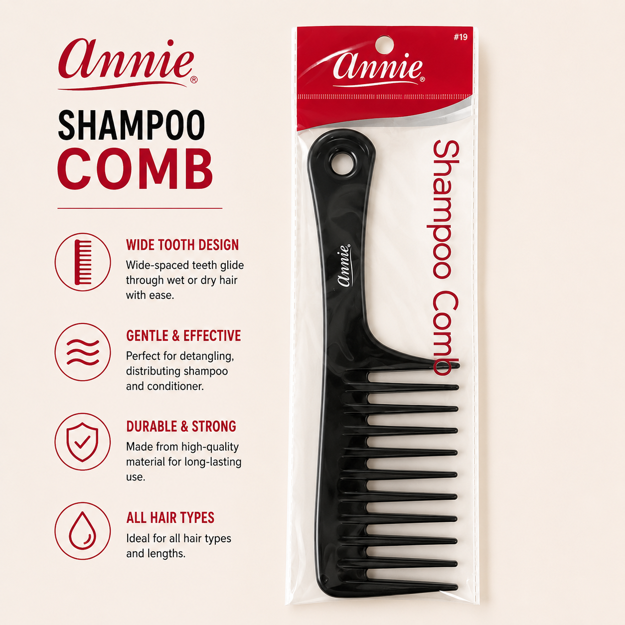 Annie Shampoo Comb
