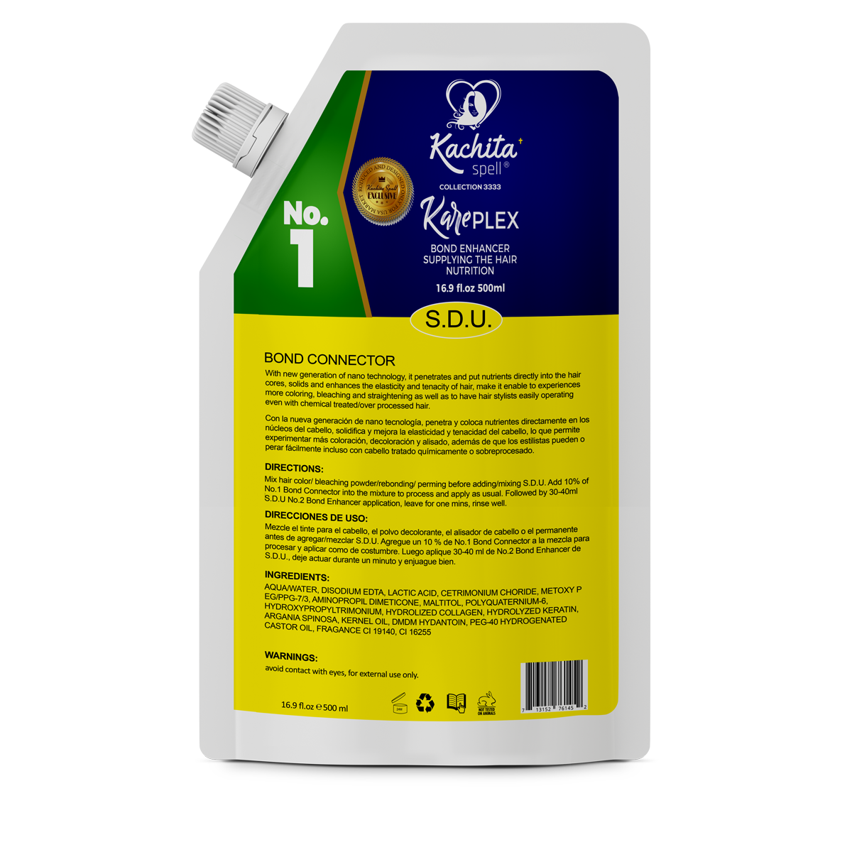 KachitaSpell KarePLEX Bond No 1 Connector: Cómo conectar y crear un nuevo multiplicador de enlaces disulfuro 500 ml