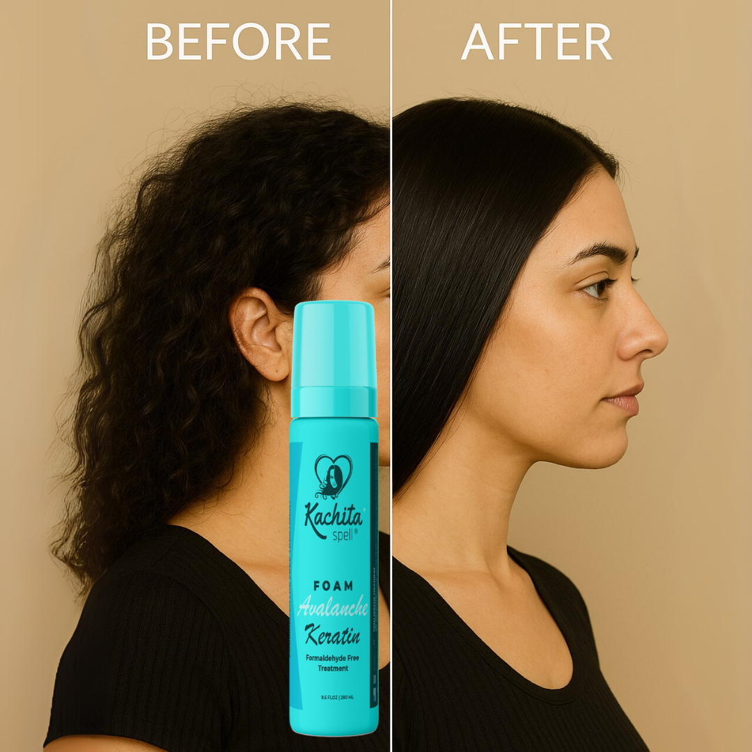 New Keratin Avalanche Mousse Foam Hair Straightening Treatment Formaldehyde Free