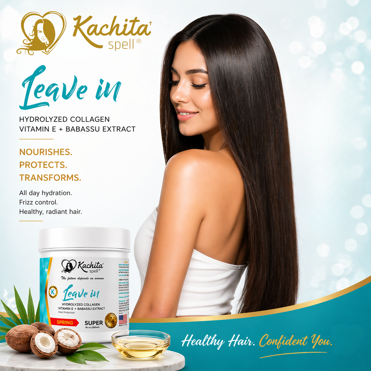 True Leave-In Hydrolyzed Keratin + Collagen Protein Cream 16 fLoz