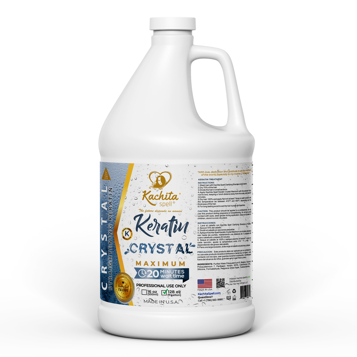 Cristal de queratina líquido Maximum Kachita Spell 128 fl oz