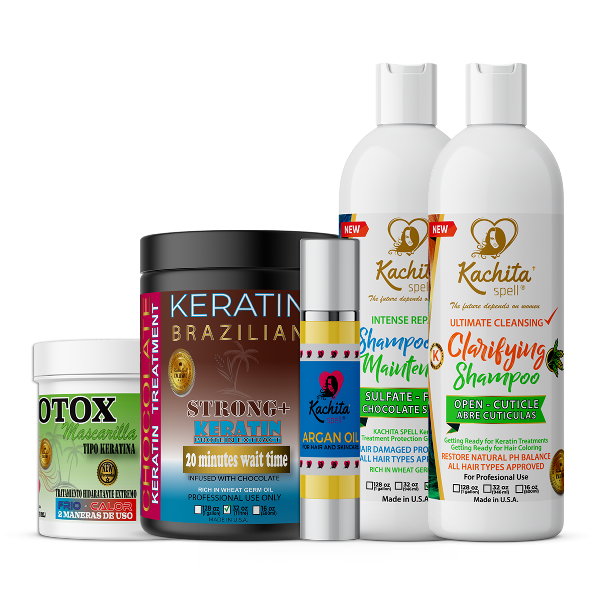 Tratamiento de alisado perfecto para cabello rizado Keratin Chocolate Strong+ Edition 32oz