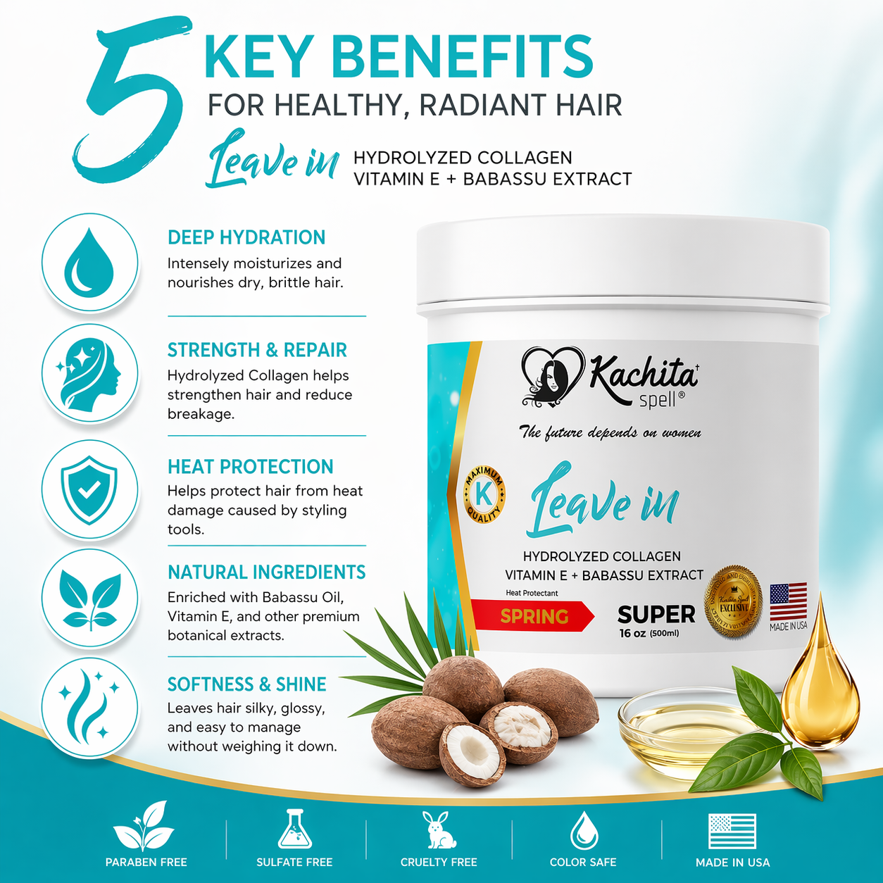 True Leave-In Hydrolyzed Keratin + Collagen Protein Cream 16 fLoz