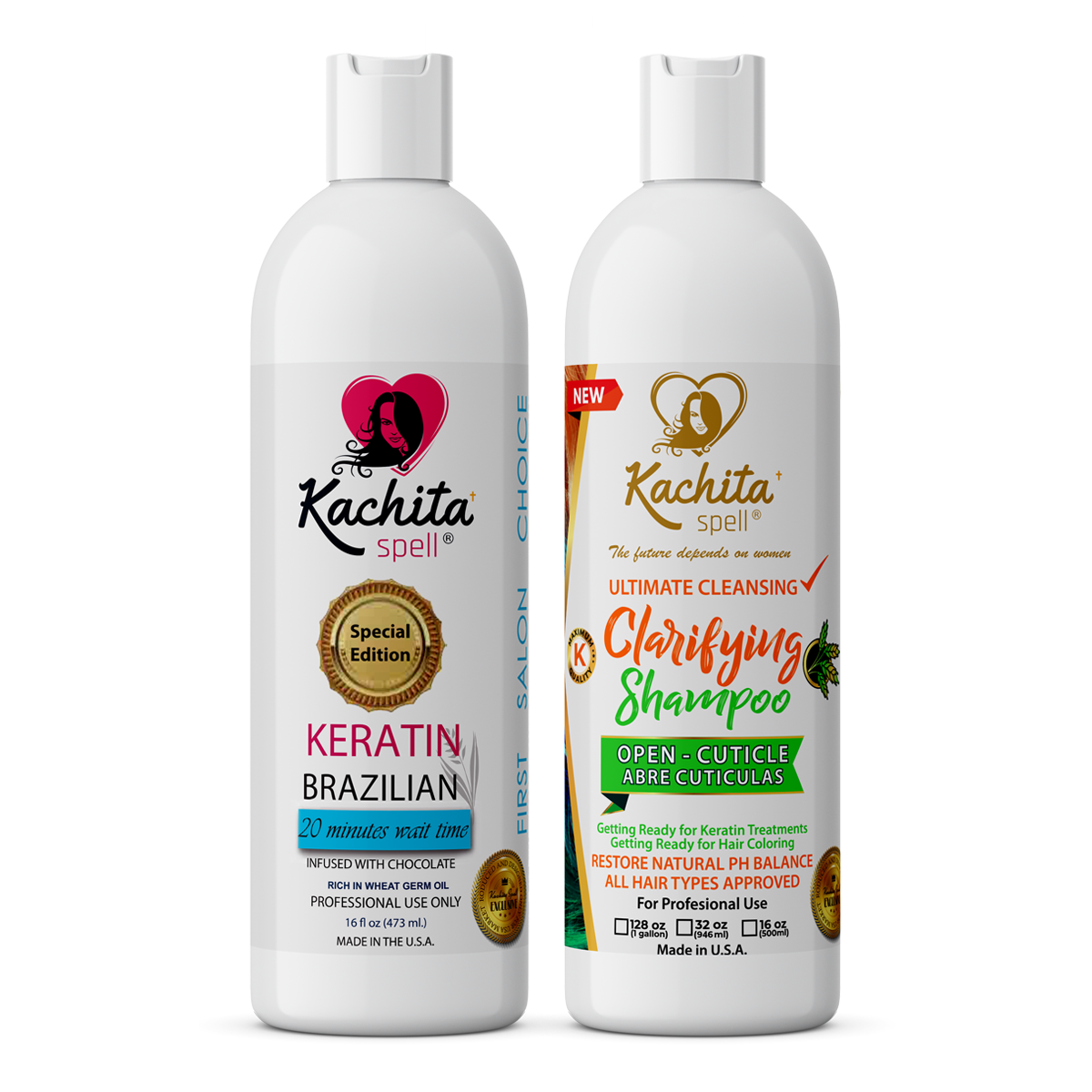 Edición especial de queratina con chocolate de 16 oz + champú clarificante K-Ready de 16 oz